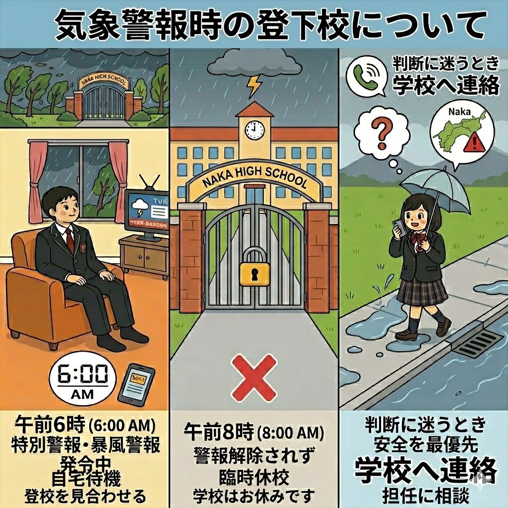 気象警報時の登下校について